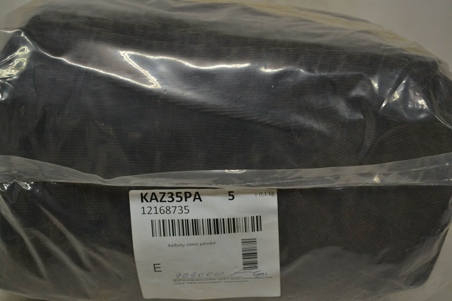 KAZ35PA Мужские зимние брюки; код мешка 12168735